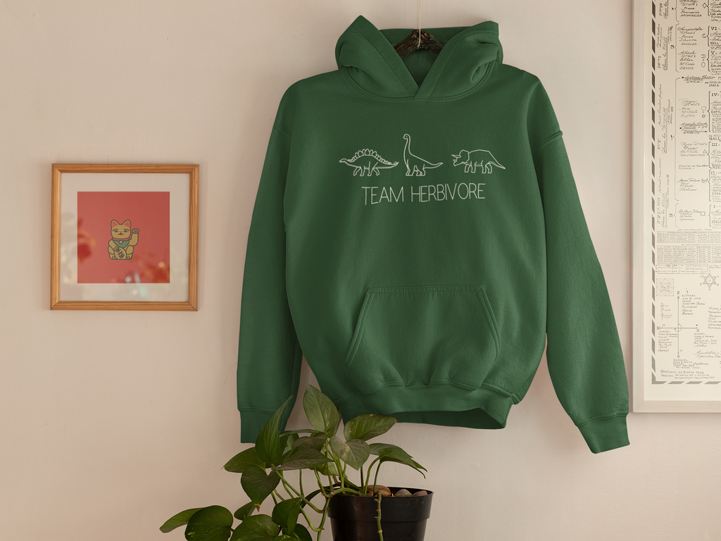 Unisex Hoodie Team Herbivore Reverse Conscious Clothing